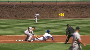 COL@CHC: Wolters nabs Bryant stealing second base