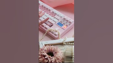 Love pink so much🩷#keyboard #typewriter #mechanicalkeyboard #aesthetic #keycap #fyp #customkeyboard