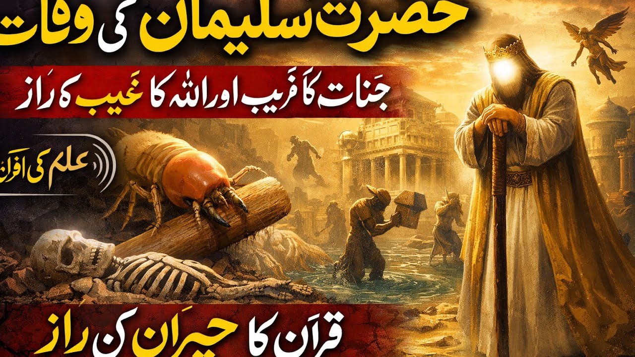 حضرت سلیمان علیہ السلام کی وفات – جنات کا فریب اور اللہ کا غیب کا راز | Islamic History Part 4 | ILM
