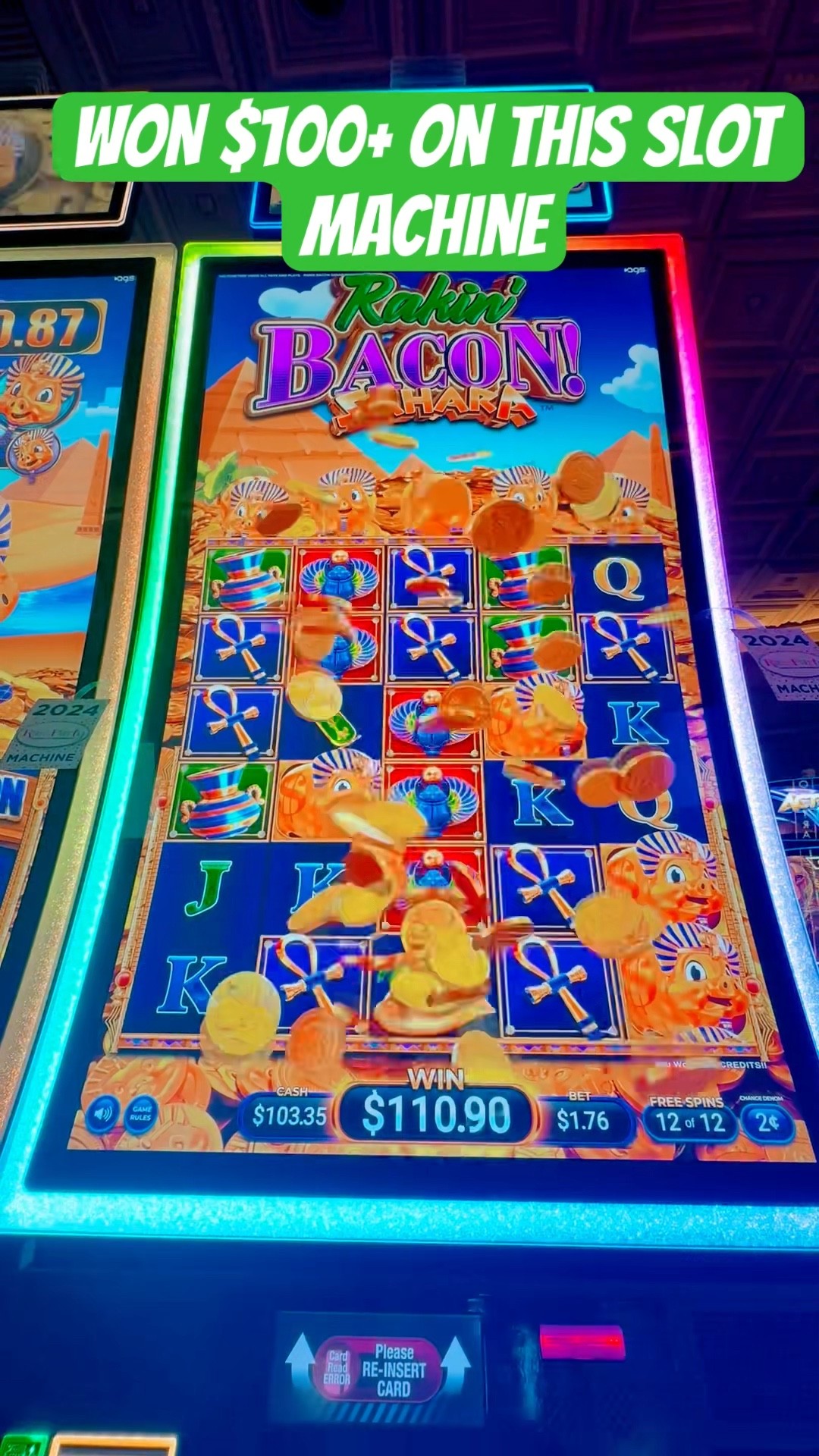 We Hit BIG On Rakin Bacon Sahara Slot Machine At The Rampart Casino We Hit BIG On Rakin Bacon Sahara Slot Machine At The Rampart Casino