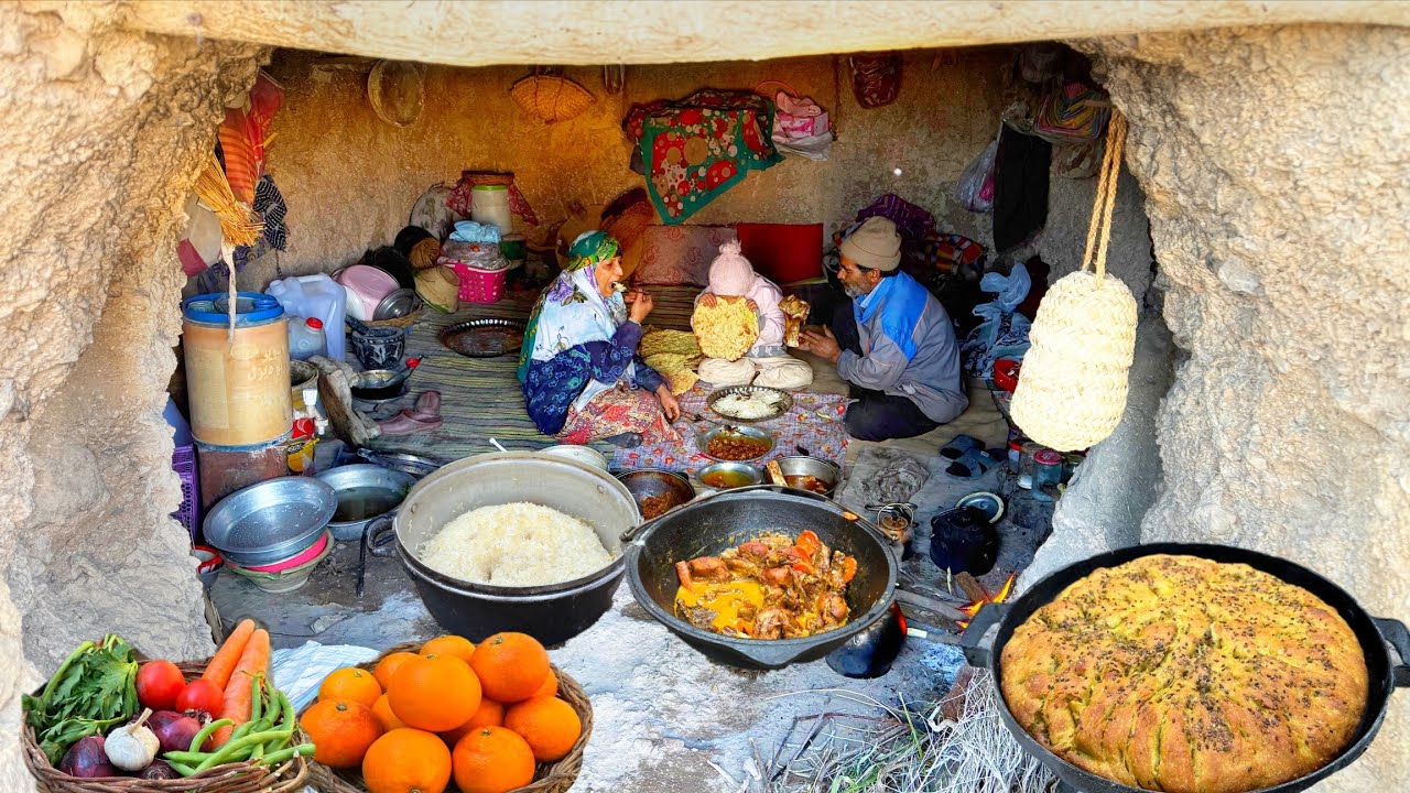 Special ORANGE CHICKEN: Traditional Cooking Orange Chicken & Tandoori Bread! Villager Recipes 