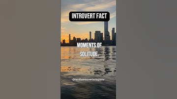 Introvert Fact #58 - Introvert solitude