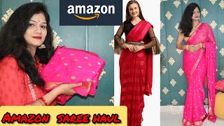 Amazon Saree Haul Chiffon Saree Review Under 700Rs