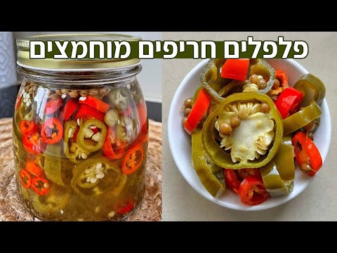 איך להכין פלפלים חריפים מוחמצים תוך 5 דקות עבודה! מתכון! 🌶🌶🌶 | ספיישל ירקות מוחמצים פרק 3