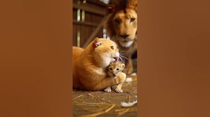 Video 11892701: tiny british shorthair, british shorthair golden, cat lion, funnycats