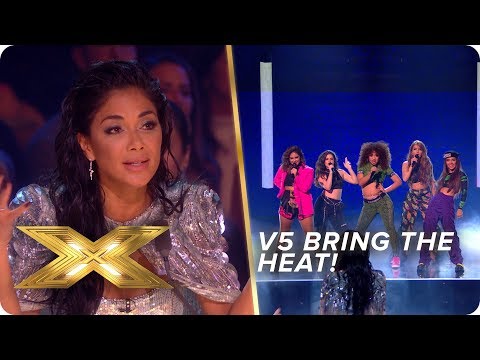 V5 bring the HEAT with this Billie Eilish & DJ Snake mash-up | Live Week 1 | X Factor: Celebrity