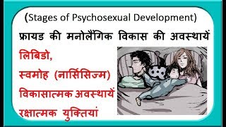 फ्रायड की मनोलैंगिक विकास की अवस्थायें Stages of Psycho-sexual Development & Defense Mechanisms