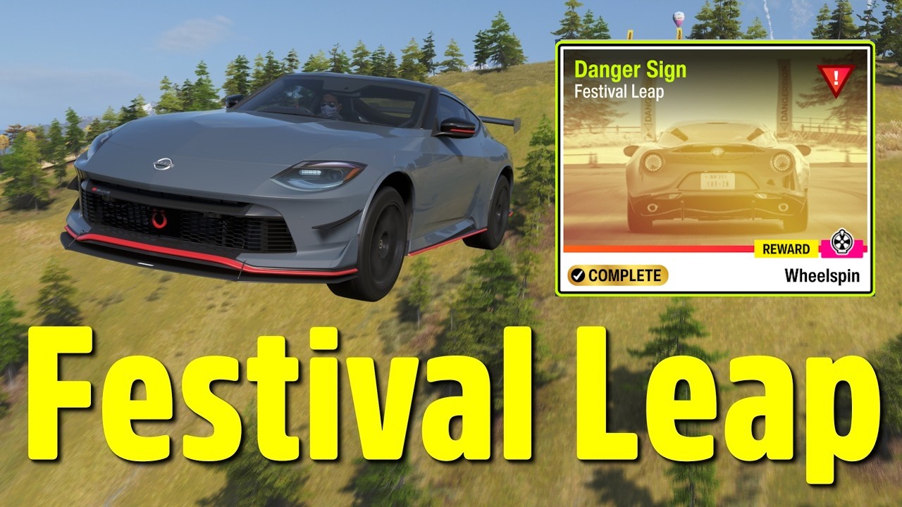 DRIFTER サイン入りポスター Forza Horizon 6 Forza Horizon 6 Festival Leap Danger Sign 315m Modern Sports Cars
