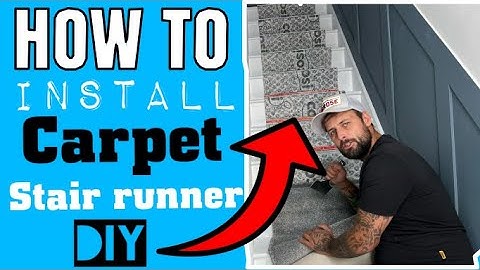 How to Fit Stair Carpet Runner with Underlay & Grippers #staircarpet #carpetfitting #homeimprovement