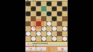 spanish checkers games of papa01(colomba)and san yu yi(Myanmar) screenshot 1