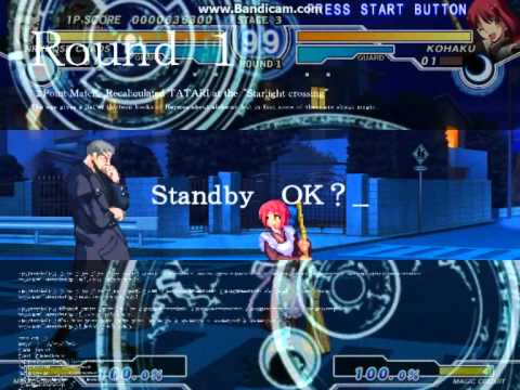 games people play Melty Blood Actress Again Current Code Ver. 1.07 - F-Nrvnqsr Chaos Arcade Mode Part 1