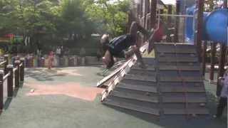 Wall flash kick