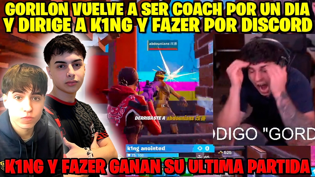 GORILON VUELVE A SER COACH POR UN DIA CON K1NG Y FAZER EN DISCORD