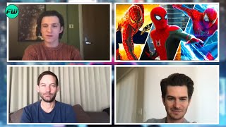 Tobey Maguire, Tom Holland, & Andrew Garfield Talk SPIDER-MAN NO WAY HOME