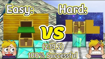 Easy vs Hard Duplicate Glitch- (v2.19.2) 🤩 | Blockman Go Adventure