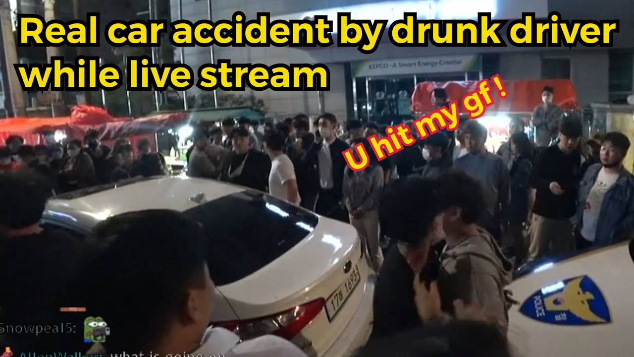 부산 서면 뺑소니 음주운전 포장마차 drunk driver hit the korean girls \u0026 ran away, Busan citizens got him live stream