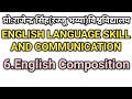 English Composition--ENGLISH LANGUAGE SKILL &COMMUNICATION-Rajju Bhaiya University-4th sem