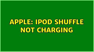 Apple: iPod shuffle not charging