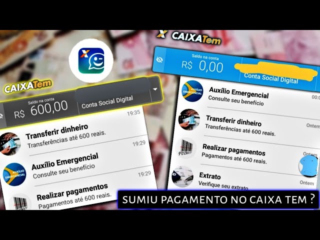 600 Auxílio EMERGENCIAL SUMIU do CAIXA TEM, TEV, DEB ELO no extrato do caixa tem