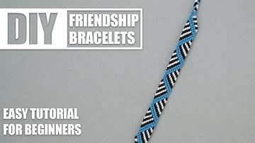 Stripes Zigzag Contrast Macrame Friendship Bracelets | Easy Tutorial for Beginner