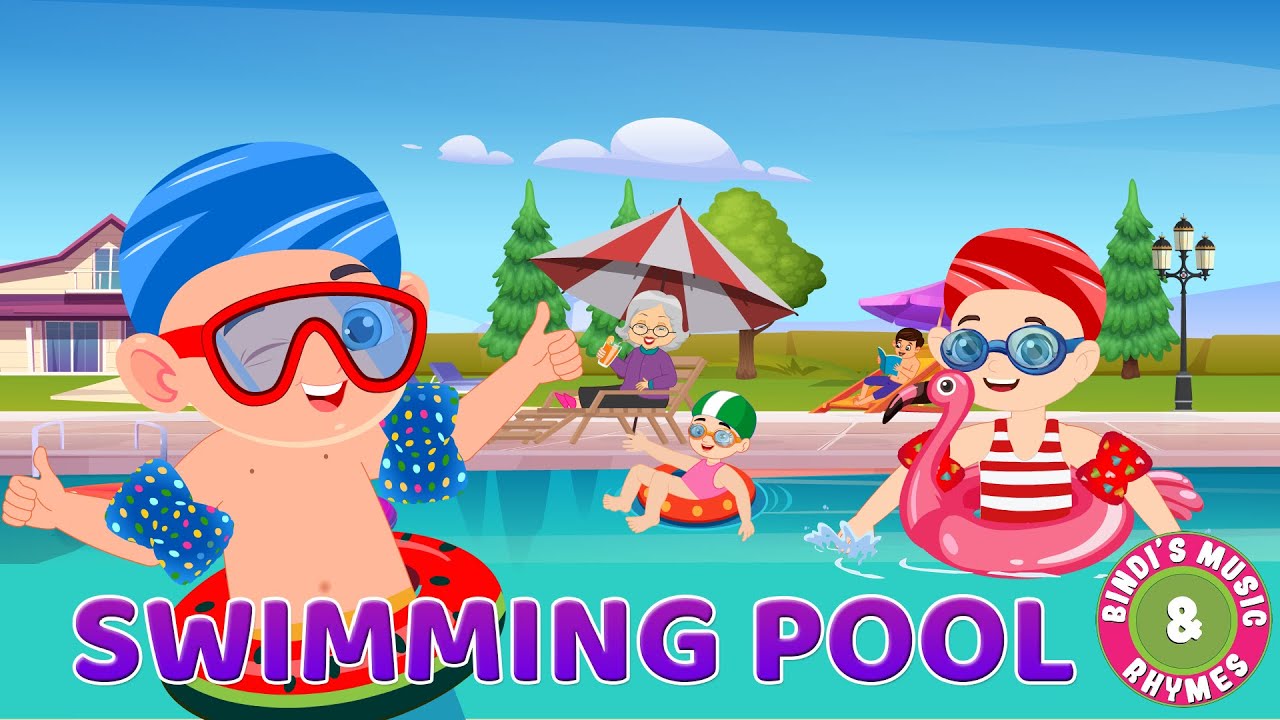 Swimming Pool | Visit to the Pool | Nursery Rhymes for kids | Bindi's ...