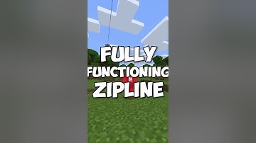 100% Legit Zipline in Minecraft!