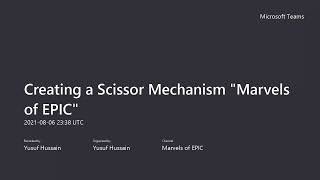 3 Modeling a Scissor Mechanism
