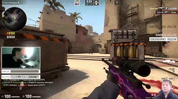 [CS:GO] QRUSH 4 kills with AWP+AK on Mirage (Clutch 1x3) @ FACEIT Master League