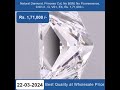 Natural Diamond, Princess cut ,0.90 ct, G Color, VS1 Clarity, No BGM , Rs.1,71,000/-  +91-7678337365