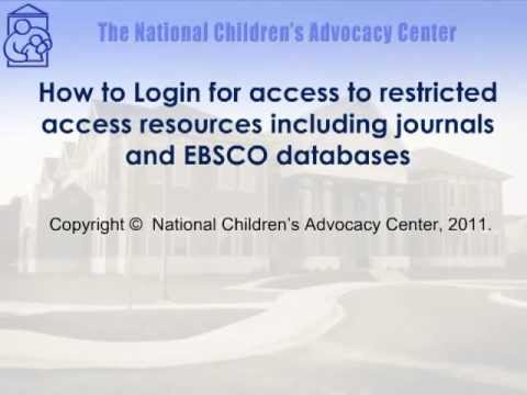 How to Log in for access to Journals and Databases