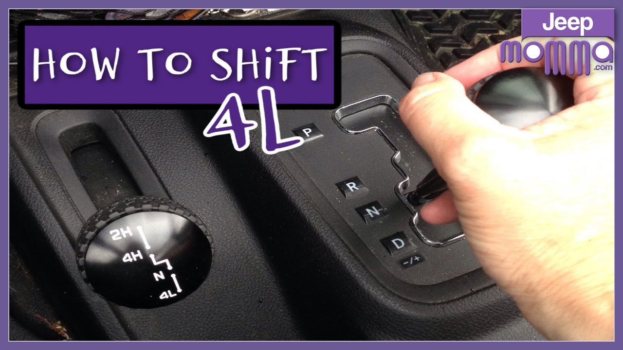 How to Shift your Jeep Wrangler to 4 lo the proper way - YouTube