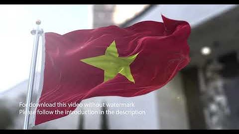 Vietnam flag with 3d effect blowing in the wind 3D Flag V2 long