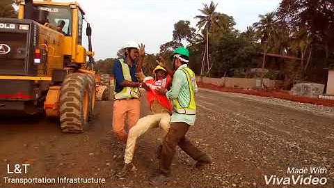 Motor Grader reversing safety awareness video (HSE)