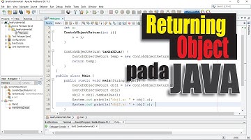 #31 Java - Mengembalikan nilai bertipe object (Returning Object)