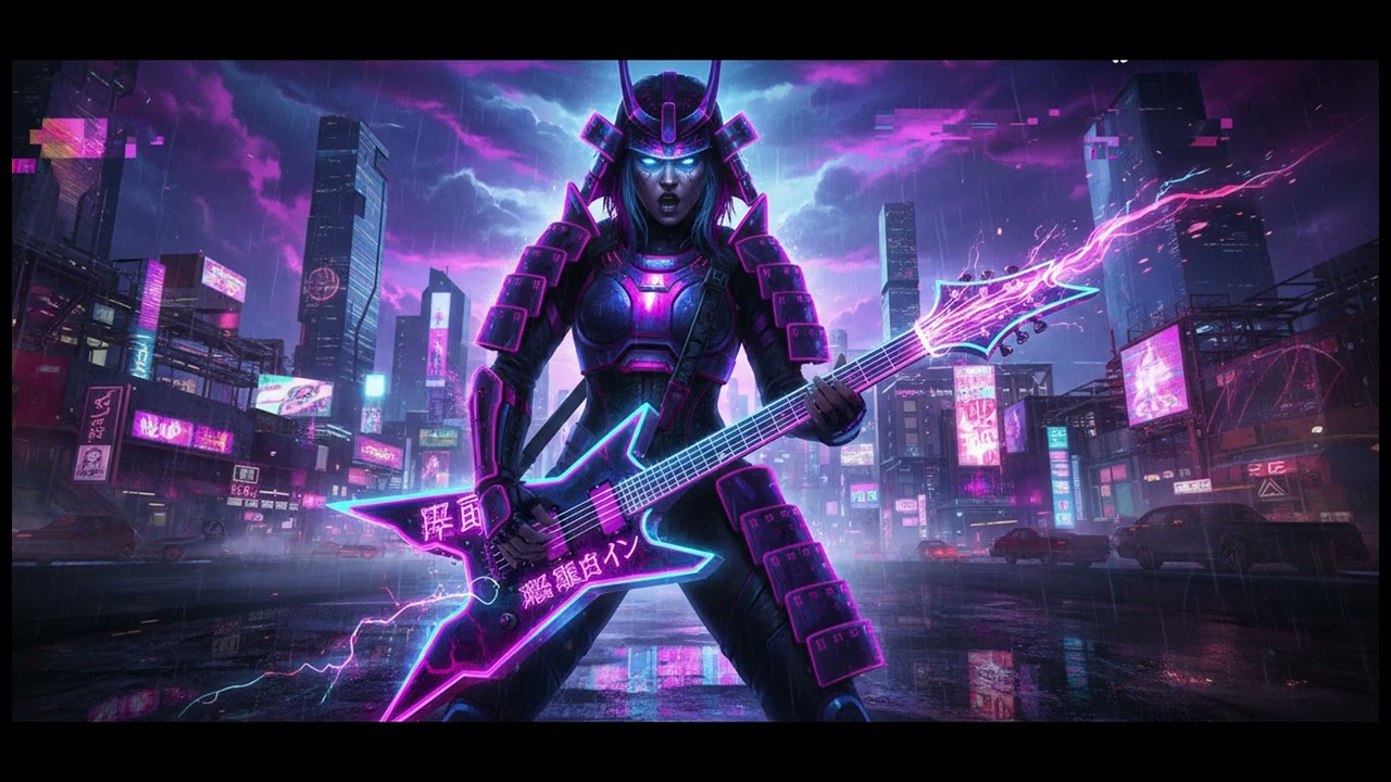 【サイバー・J-ロック】Neon Rebellion - 170BPMでシステムを砕くネオンの反逆 | 女性ヴォーカル | SUNO AI #4