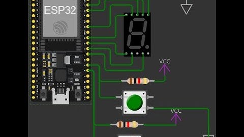 Contador Hexadecimal Up/Down con ESP32 y Display de 7 Segmentos – Wokwi