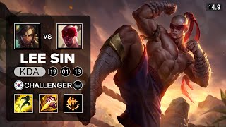 Lee Sin vs Nidalee Jungle - KR Challenger - Patch 14.9 Season 14