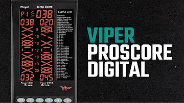 Viper Proscore Digital Darts Scorer over 40 Games Electronic Darts Scoring Machine