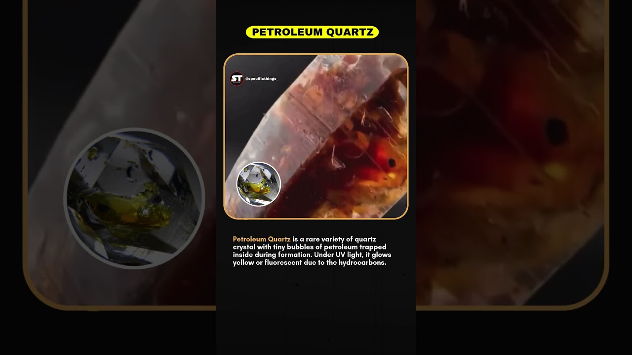 Petroleum Quartz: The Crystal With Oil Inside . 