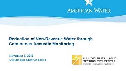 Reduction of Non-Revenue Water through Continuous Acoustic Monitoring