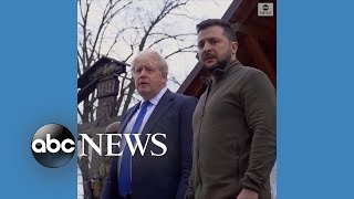 UK Prime Minister Boris Johnson visits Kyiv