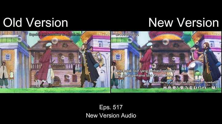 ONE PIECE SPECIAL EDITED VERSION  vs Old Version #episode1 (Fishman Island) HIGHLIGHT