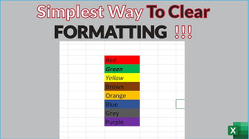 How to Clear Formatting in Excel The Simplest Way #excel #exceltricks #exceltutorial #exceltips