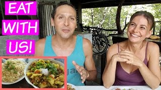 MUKBANG | Explaining Ourselves + Vegan Fail Storytime