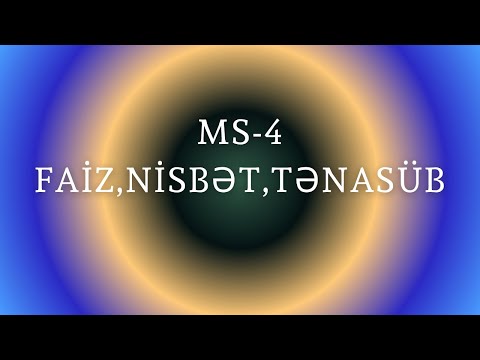 MS-4 Faiz,nisbət,tənasüb