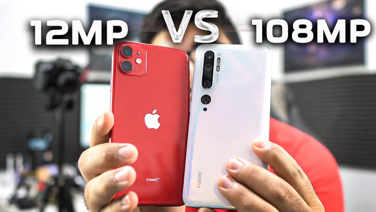 Mi Note 10 HUMILHOU o IPhone 11? Câmera de 108MP da Xiaomi vs Câmera 12MP APPLE! Qual o melhor?