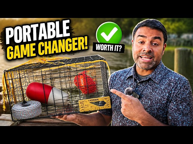 Portable Crab Trap for Dock & Boat Crabbing | VEVOR Review