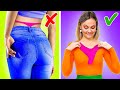 EASY FASHION HACKS || Clothes Tricks And DIY Ideas For Popular Girls And Parents By 123GO! Genius