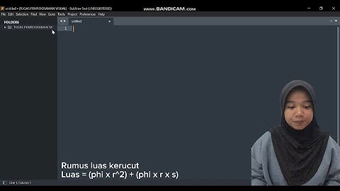 TUGAS PEMROGRAMAN VISUAL 1 (Menentukan Luas Kerucut)