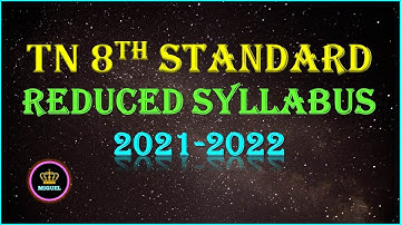 TN Samacheer 8th Std Reduced Syllabus all Subjects